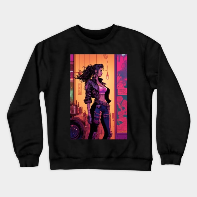 Fallout Vault Girl Crewneck Sweatshirt by Nightarcade